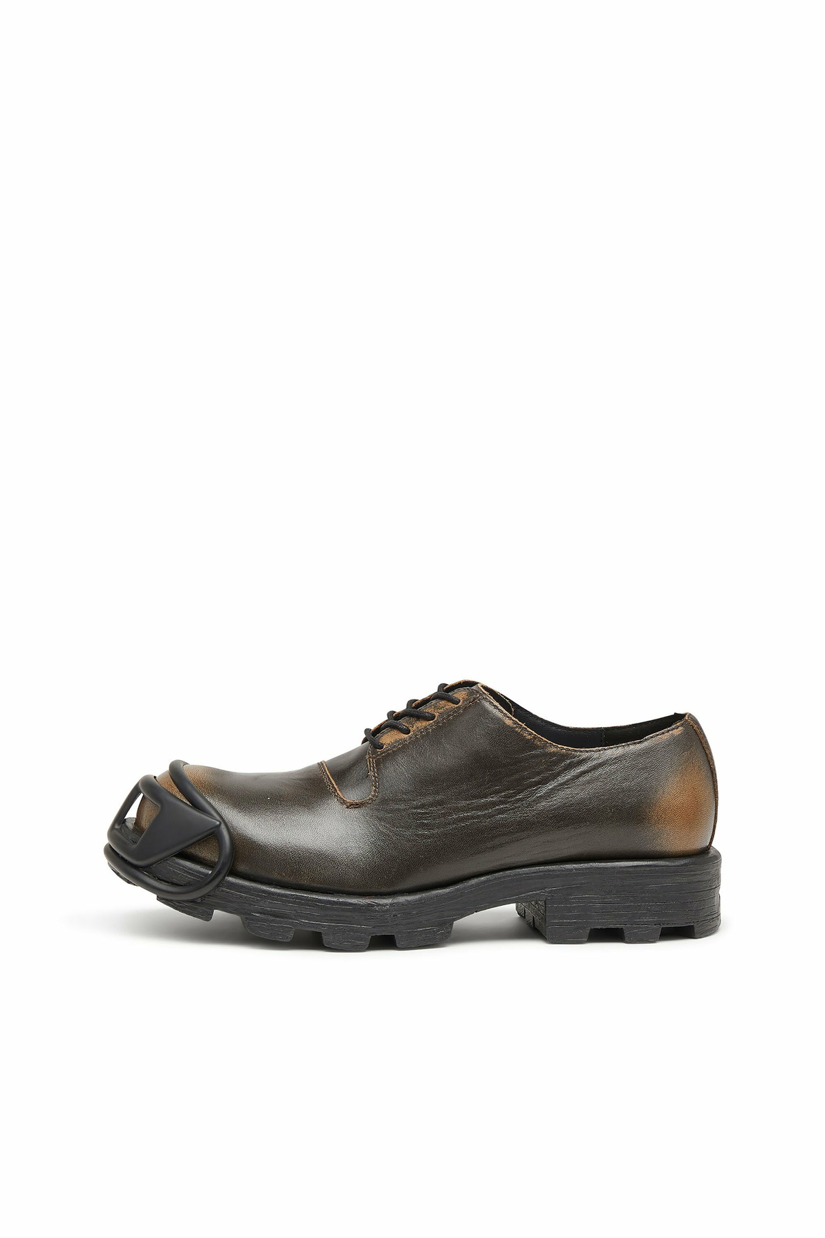 Diesel D-Hammer-Derby shoes in brushed leather - Lace Ups and Clogs Mens in Brown