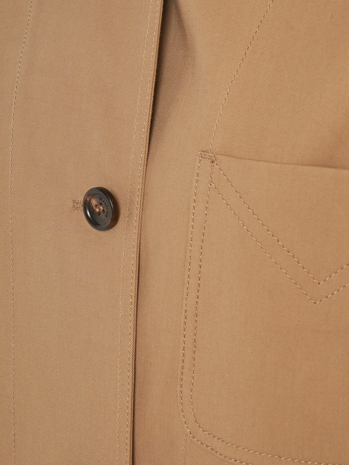 MAX MARA Moneta Gabardine Cotton Shirt Jacket Max Mara
