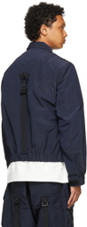 Y-3 Navy Seersucker CH2 Sporty Jacket