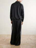 Needles - Logo-Embroidered Striped Jersey Track Jacket - Black