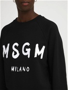 MSGM - Logo Printed Cotton Sweatshirt