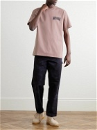 Carhartt WIP - Aces Logo-Embroidered Printed Organic Cotton-Jersey T-Shirt - Pink