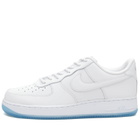 Nike Men's Air Force 1 '07 WB Sneakers in White/Reflect Silver