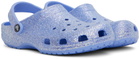Crocs Purple Classic Glitter Clogs