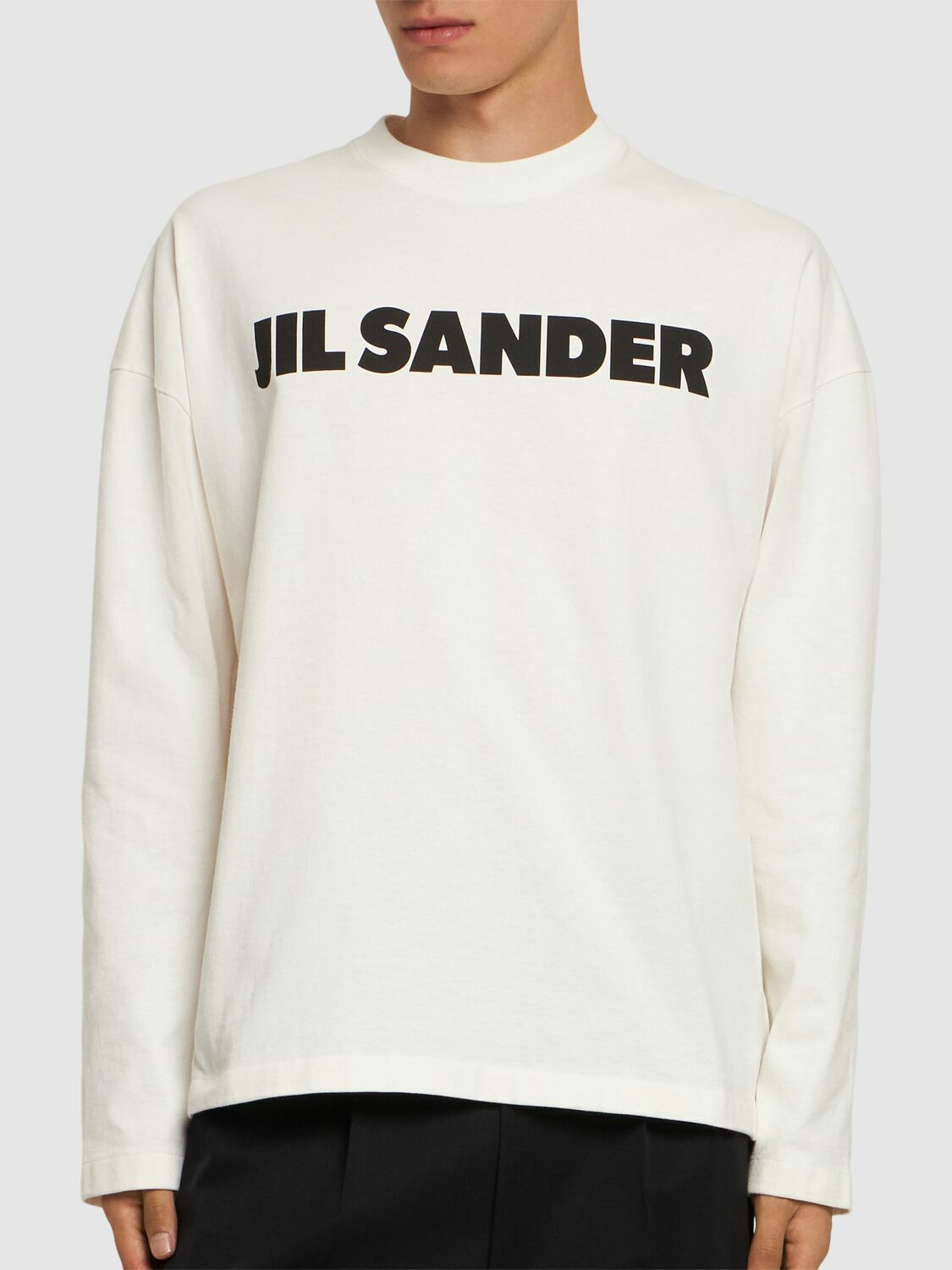 JIL SANDER Logo Print Long Sleeve T-shirt Jil Sander