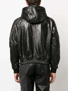424 - Leather Hooded Jacket