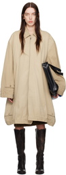 HODAKOVA Beige Upside Down Chino Trench Coat
