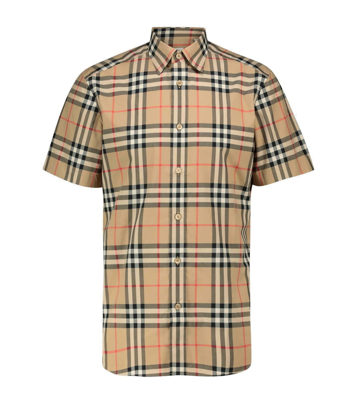 Photo: Burberry - Caxton checked short-sleeved shirt