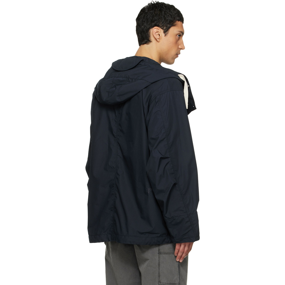 nanamica Navy Hooded Deck Jacket