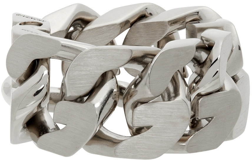 Givenchy SIlver Medium G Chain Bracelet