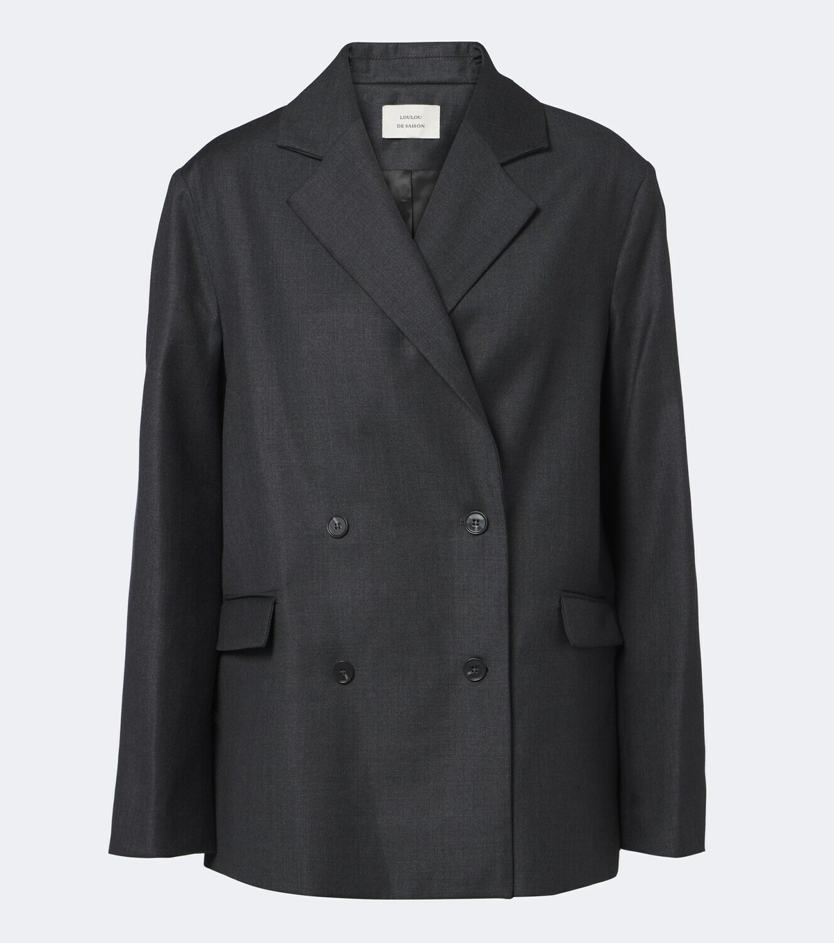 Loulou de Saison Donau double-breasted virgin wool blazer
