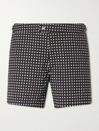 TOM FORD - Straight-Leg Short-Length Polka-Dot Swim Shorts - Black