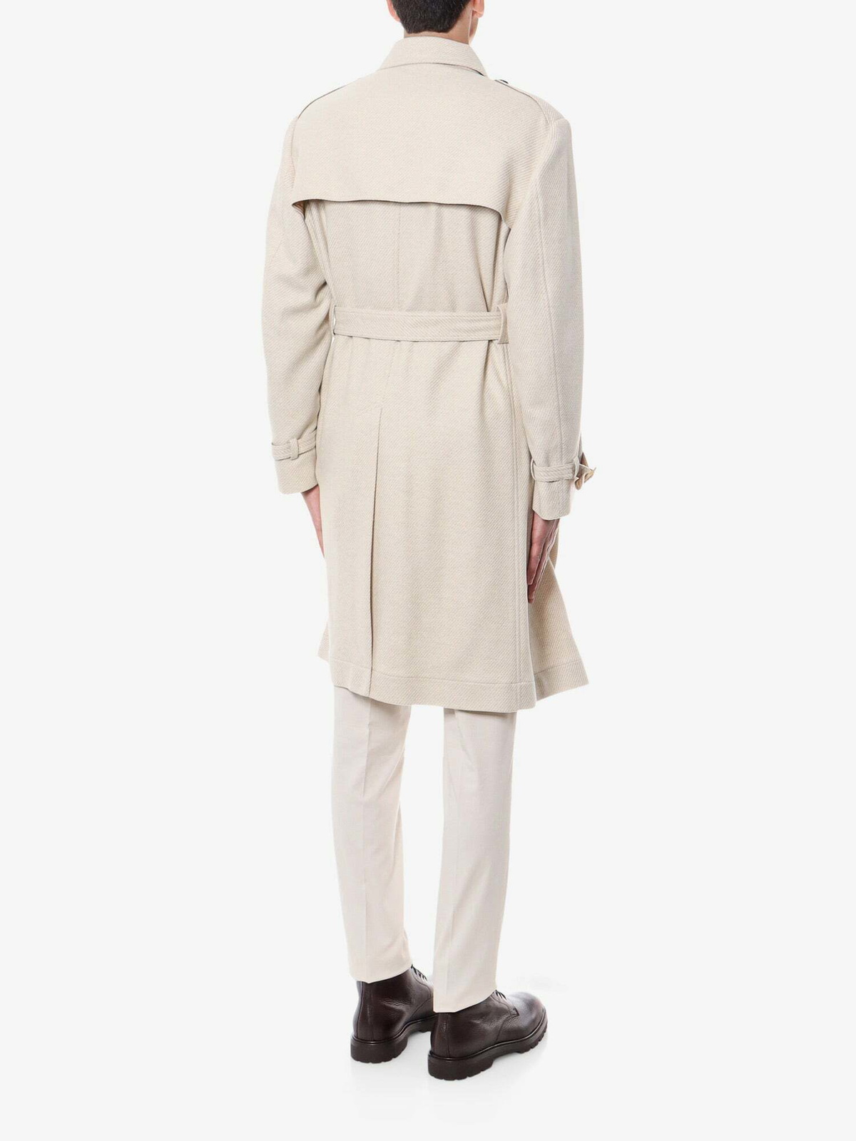 Brunello Cucinelli Coat Beige Mens Brunello Cucinelli