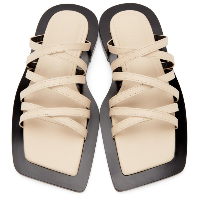 Beige flat strappy sandals hot sale