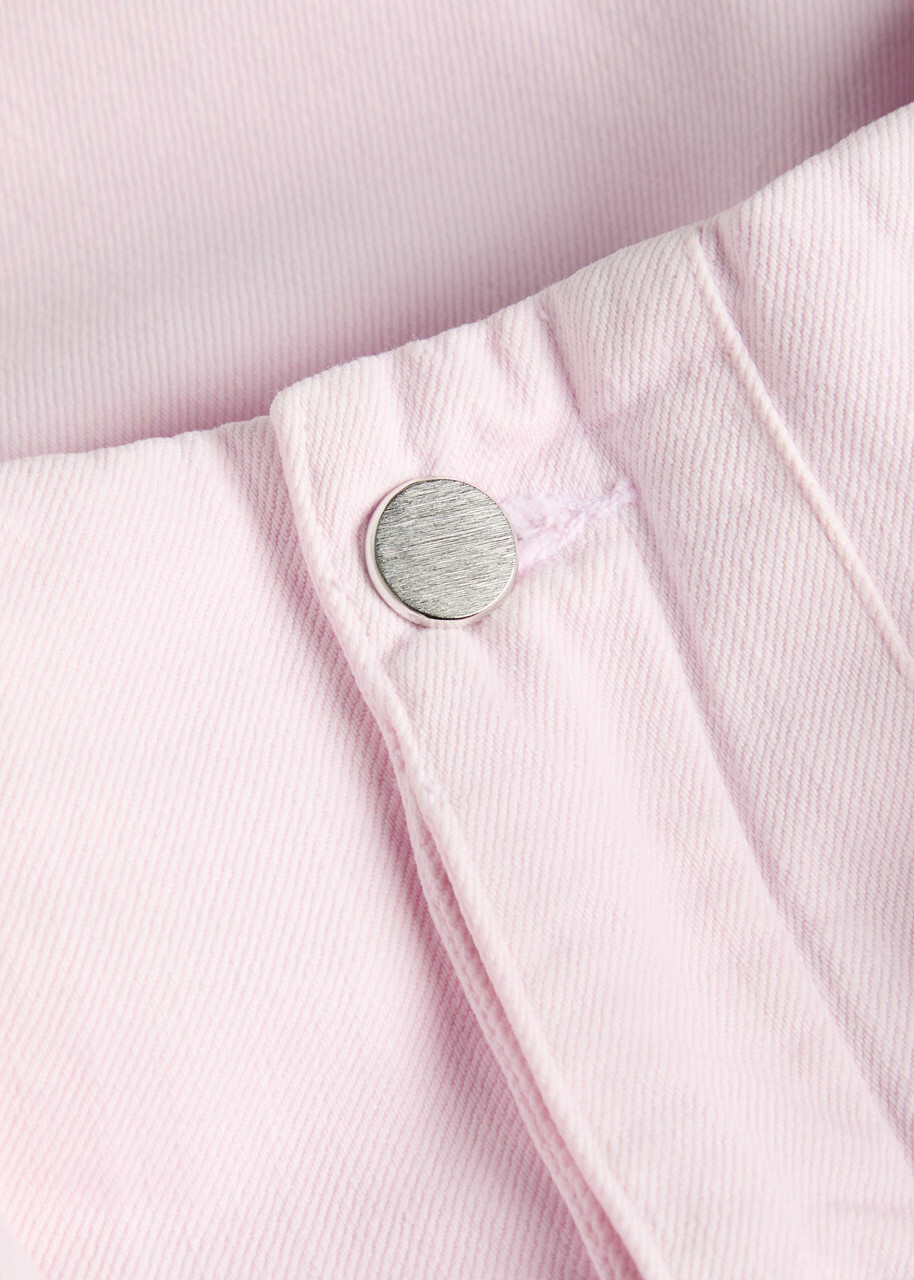 Agolde X Maria Mcmanus Belted Wide-leg Jeans Pink