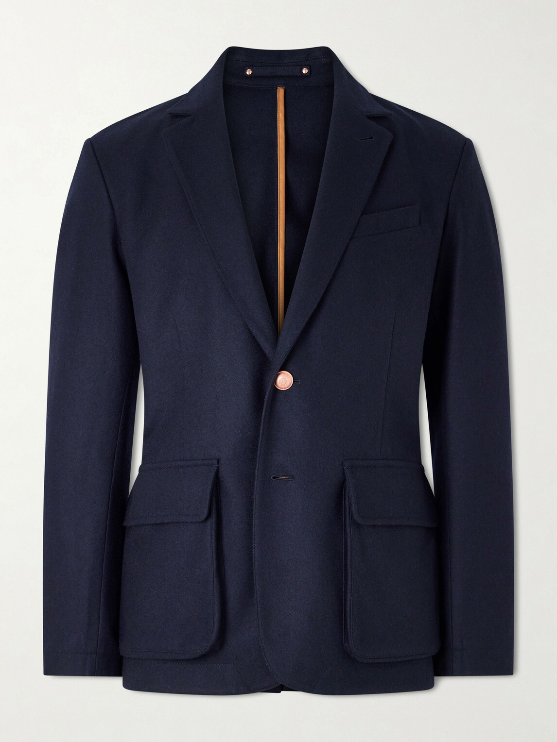 Private White V.C. - The Demob Merino Wool Blazer - Blue