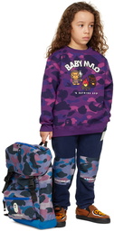 BAPE Kids Purple Baby Milo Camp Sweatshirt