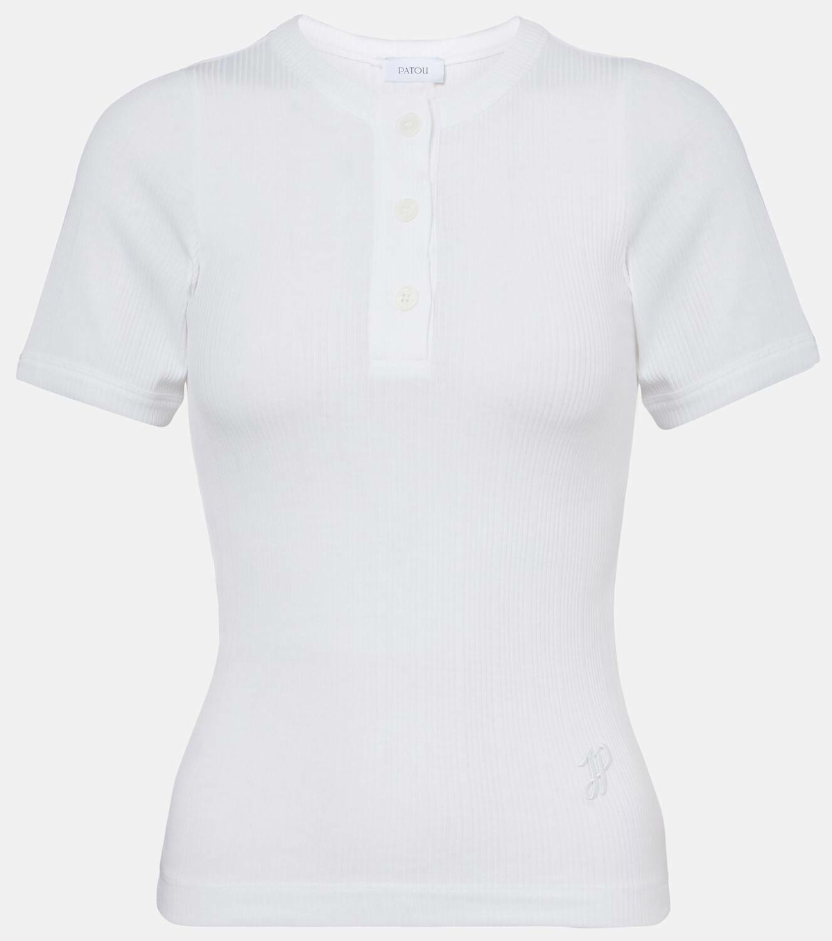 Patou Ribbed-knit T-shirt
