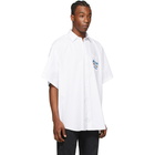 VETEMENTS White Capitalism Short Sleeve Shirt