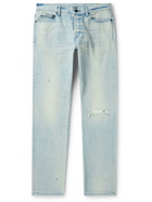 John Elliott - The Cast 2 Slim-Fit Distressed Jeans - Blue