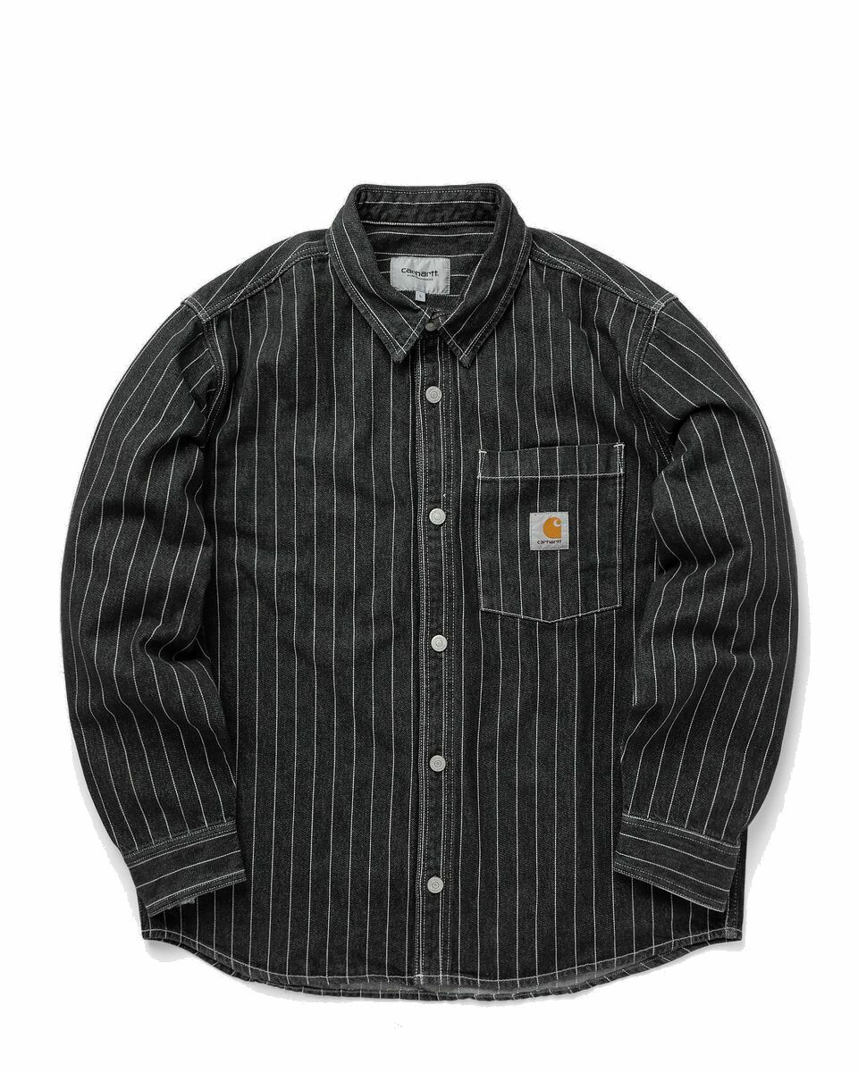 Photo: Carhartt Wip Orlean Shirt Jac Black - Mens - Longsleeves