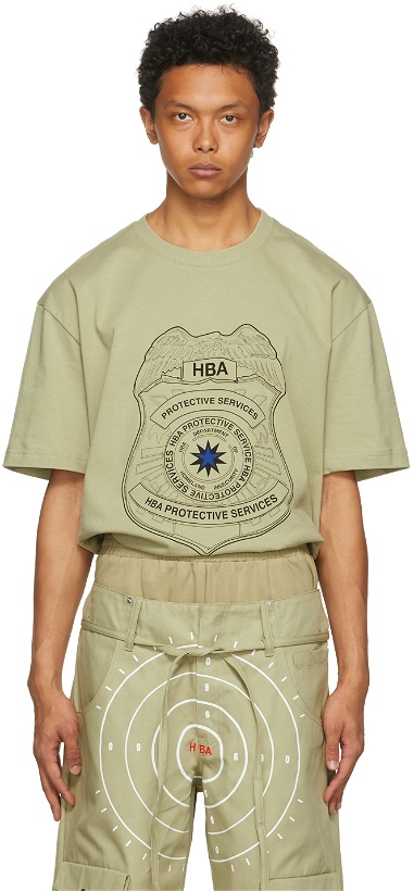 Photo: Hood by Air Khaki Veteran Badge T-Shirt