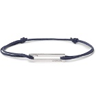 Le Gramme - 17/10 Cord and Sterling Silver Bracelet - Navy