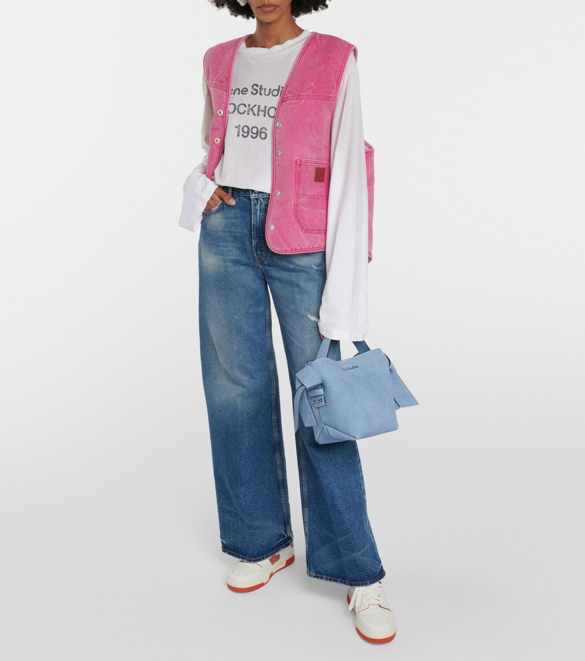 Acne Studios Musubi Mini denim shoulder bag Acne Studios