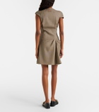 McQueen Draped gathered minidress