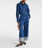 Patou Cropped denim shirt