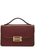 Victoria Beckham Dorian Mini Grained-leather top Handle bag - Burgundy - One Size