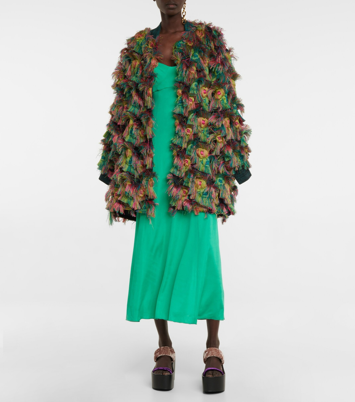 Dries Van Noten - Jersey midi dress Dries Van Noten
