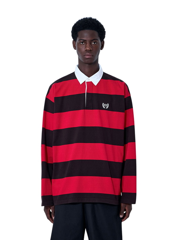 Photo: Balenciaga Striped Rugby T-Shirt