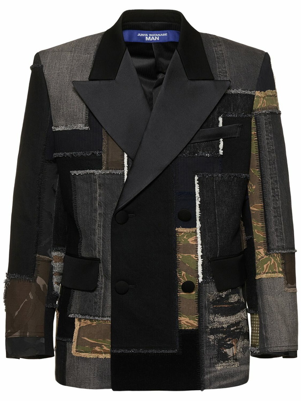 Photo: JUNYA WATANABE Cotton Denim Patchwork Blazer