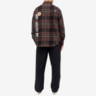 Men's AAPE Check Flannel Shirt in Black (Brown)