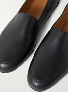 John Lobb - Hampton Leather Travel Slippers - Black