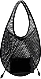 ALAÏA Black One Piece Medium Fishnet Bag