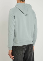 Belstaff Logo Hooded Cotton Sweatshirt Light Blue