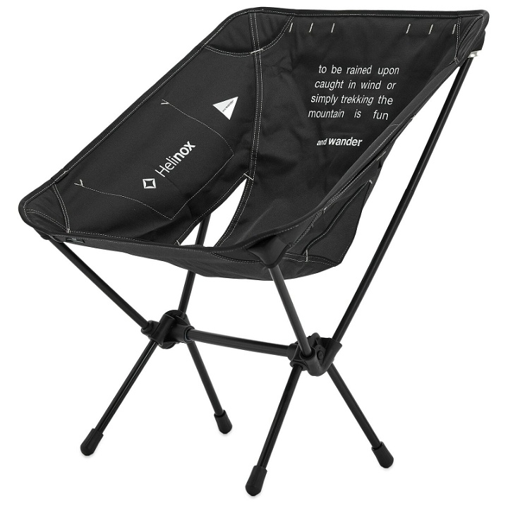 Photo: and wander Men's x Helinox Folding Chair One in Black 
