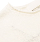 Isabel Benenato - Embroidered Linen Sweater - Men - White