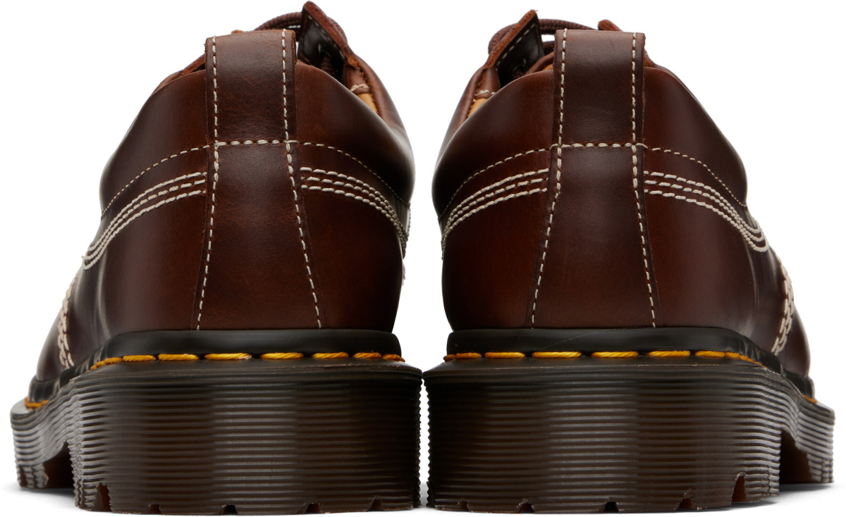 Dr. Martens Brown Lowell Leather Moc Toe Derbys