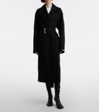 Sportmax Belted virgin wool wrap coat