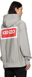 Kenzo Gray Kenzo Paris Oversized Hoodie