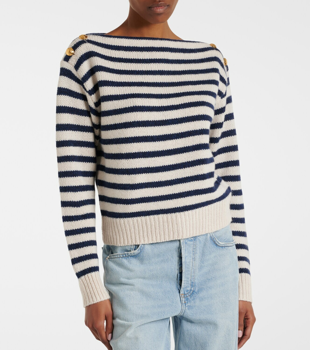 Nili Lotan Tandy striped cashmere sweater
