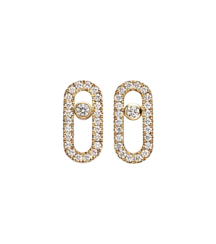 Photo: Messika Move Uno 18kt gold earrings with diamonds