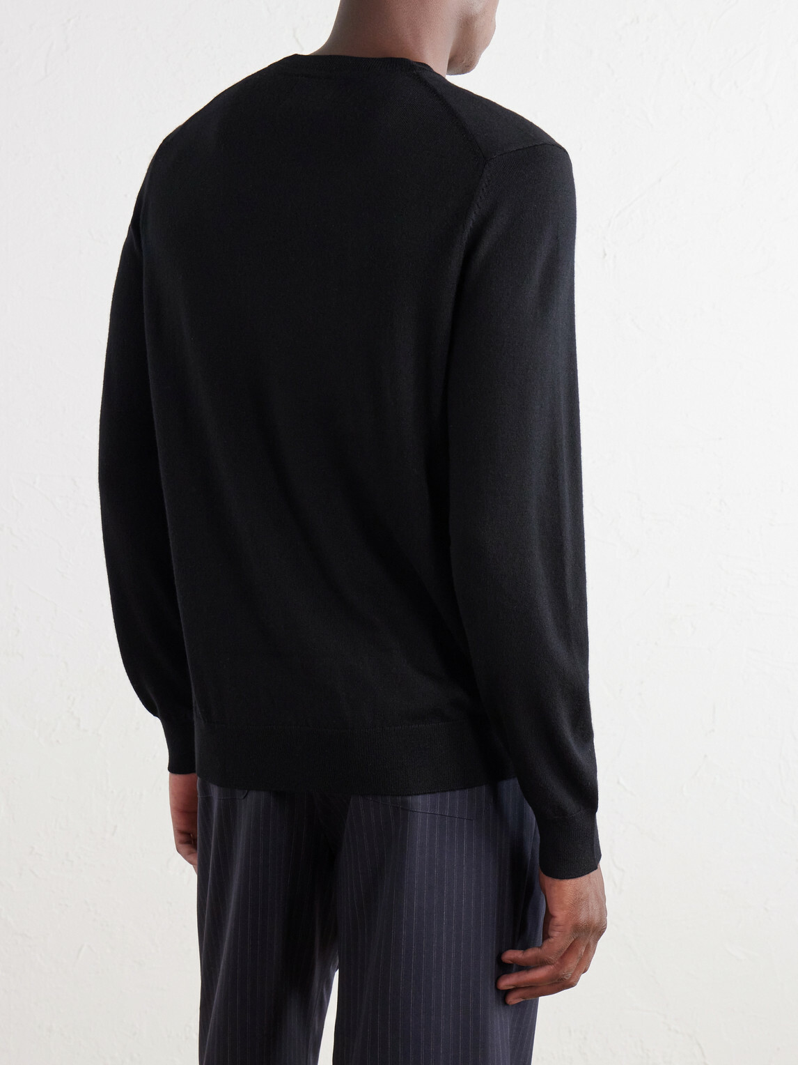 NN07 - Ted 6605 Wool Crewneck Sweater - Black