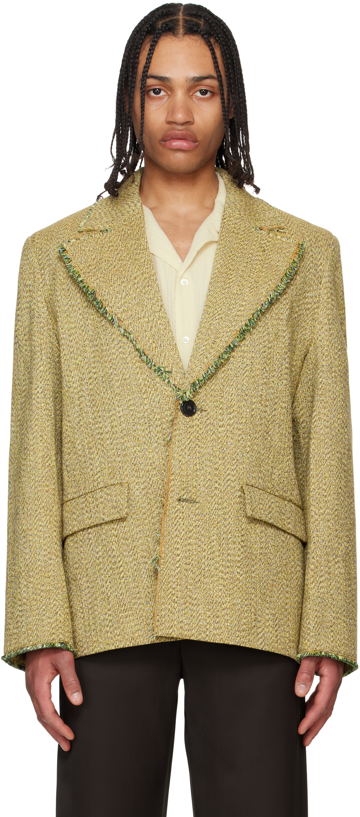 sefr hamra ジャケット Séfr SSENSE Exclusive Navy Hamra Blazer Séfr
