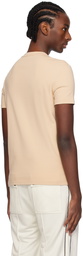 TOM FORD Beige V-Neck T-Shirt