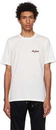 Paul Smith White Embroidered T-Shirt