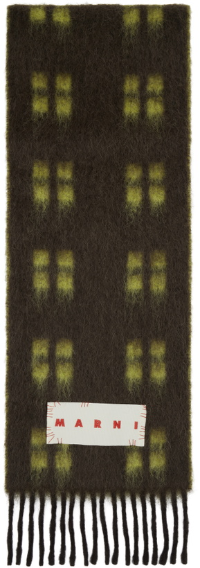Photo: Marni Brown & Green Square Motif Scarf